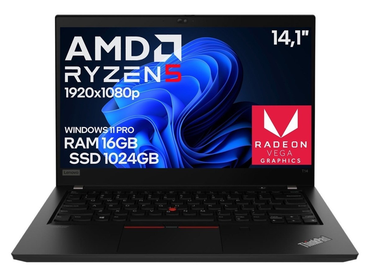 Lenovo ThinkPad T14 GEN1 Ryzen 5 PRO 4650U 16GB 1TB SSD